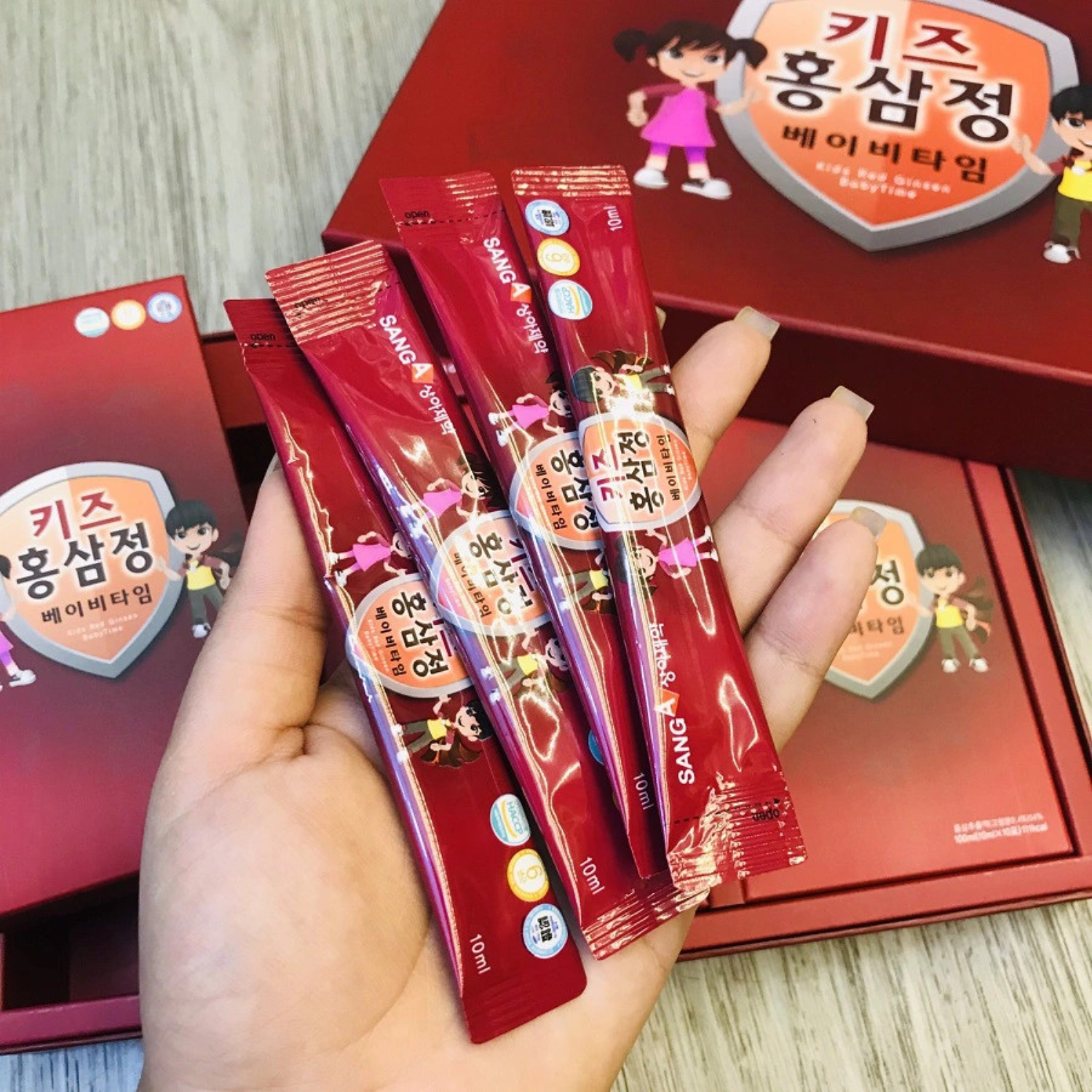 Sanga pharmaceutical kids red ginseng extract | 10ml × 30 sachets