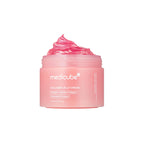Pink collagen jelly cream jar with visible brand name on a white background