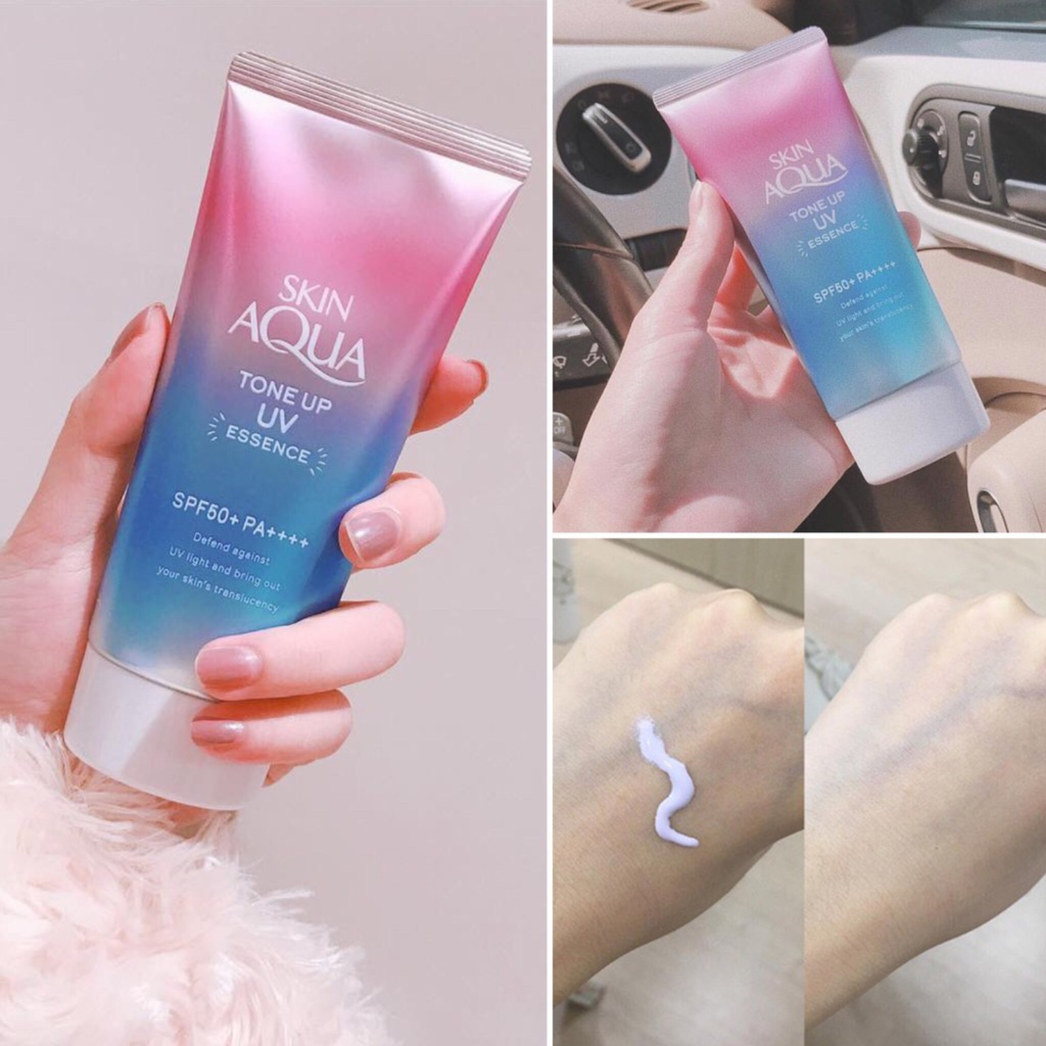 Rohto skin aqua tone up uv essence 80g