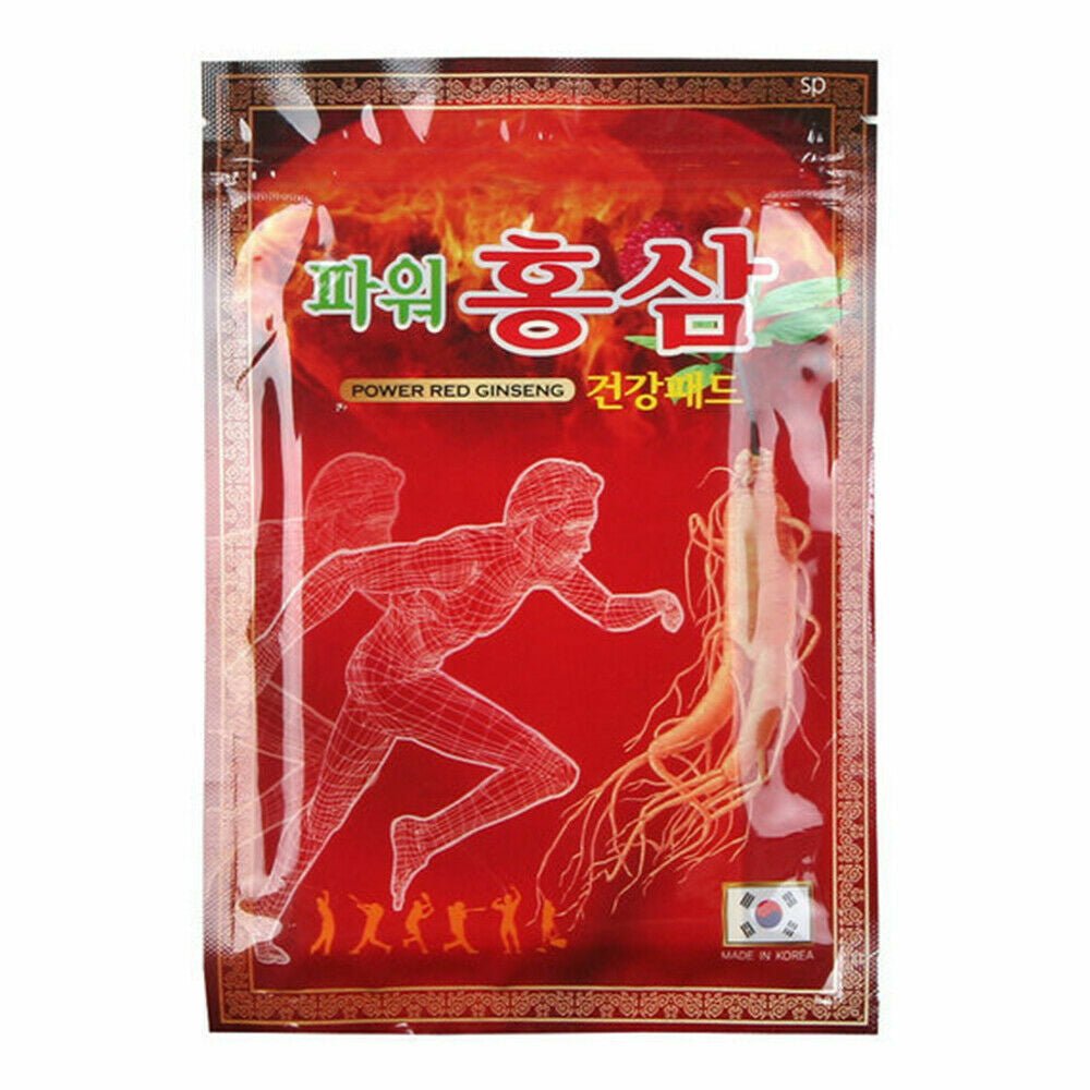 365 Power Red Ginseng Patch Health Hot Pad Pain Relief 20pcs - Lili Beauty