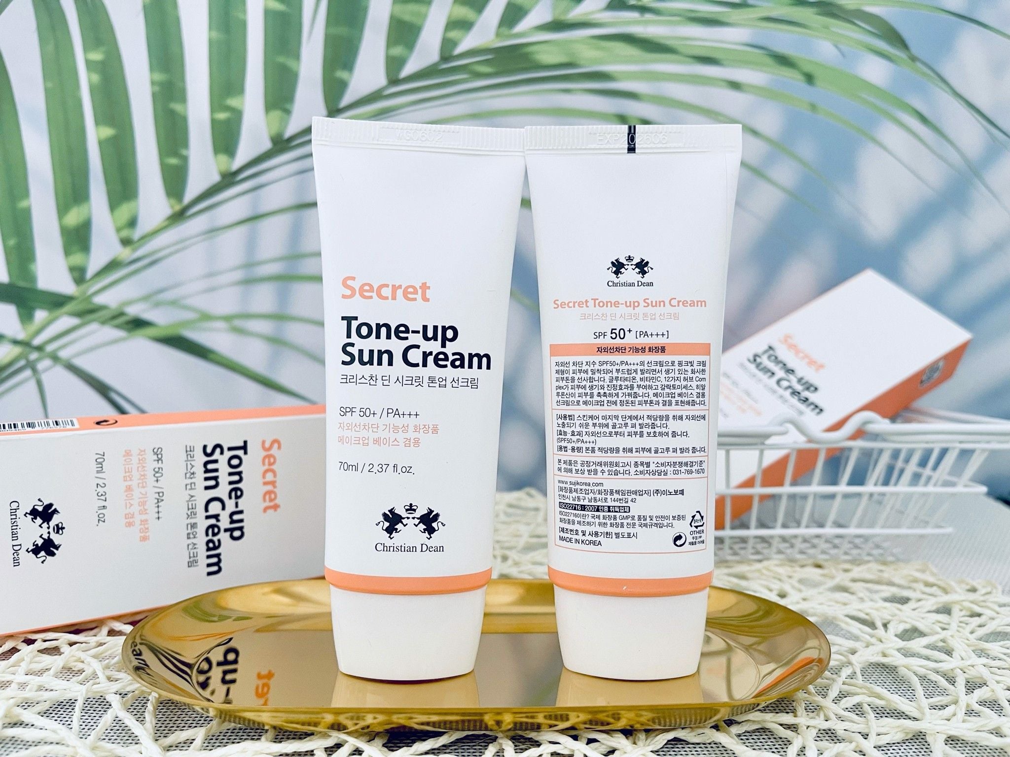 Christian dean secret tone-up sun cream/70g