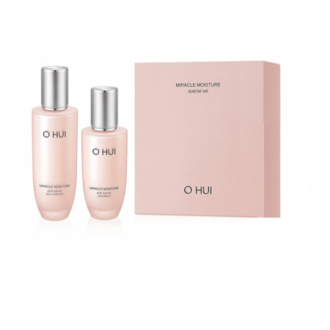 Ohui Miracle Moisture Pink Barrier Skin Softener Set 100ml + 150ml