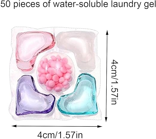 100 Pcs Laundry Detergent Scent Booster Beads Multifunctional Stain Remover