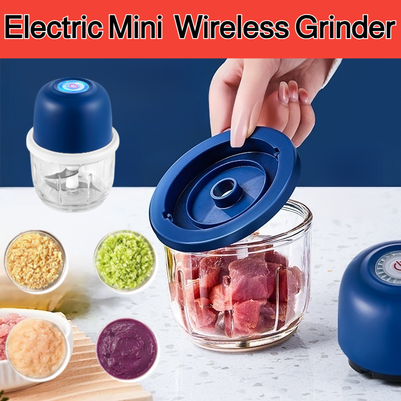 Mini Electric Garlic Crusher & Food Processor Rechargeable