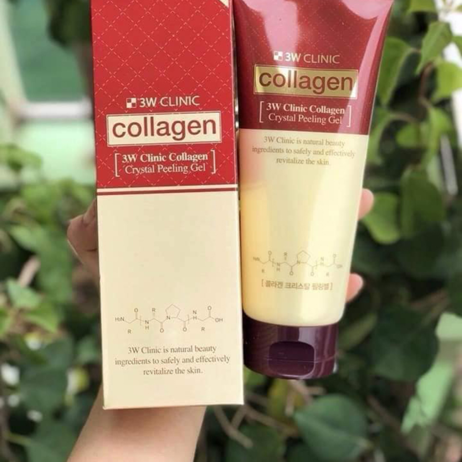 3w clinic collagen crystal peeling gel/180ml