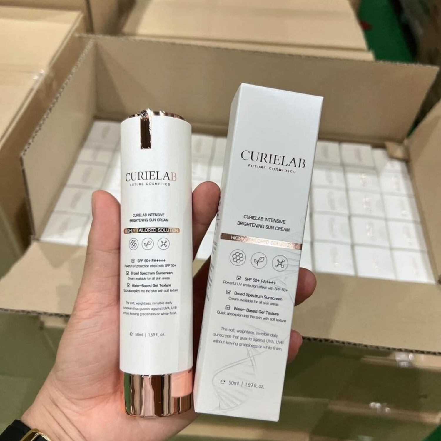 Curielab intensive brightening sun cream spf50+/50ml