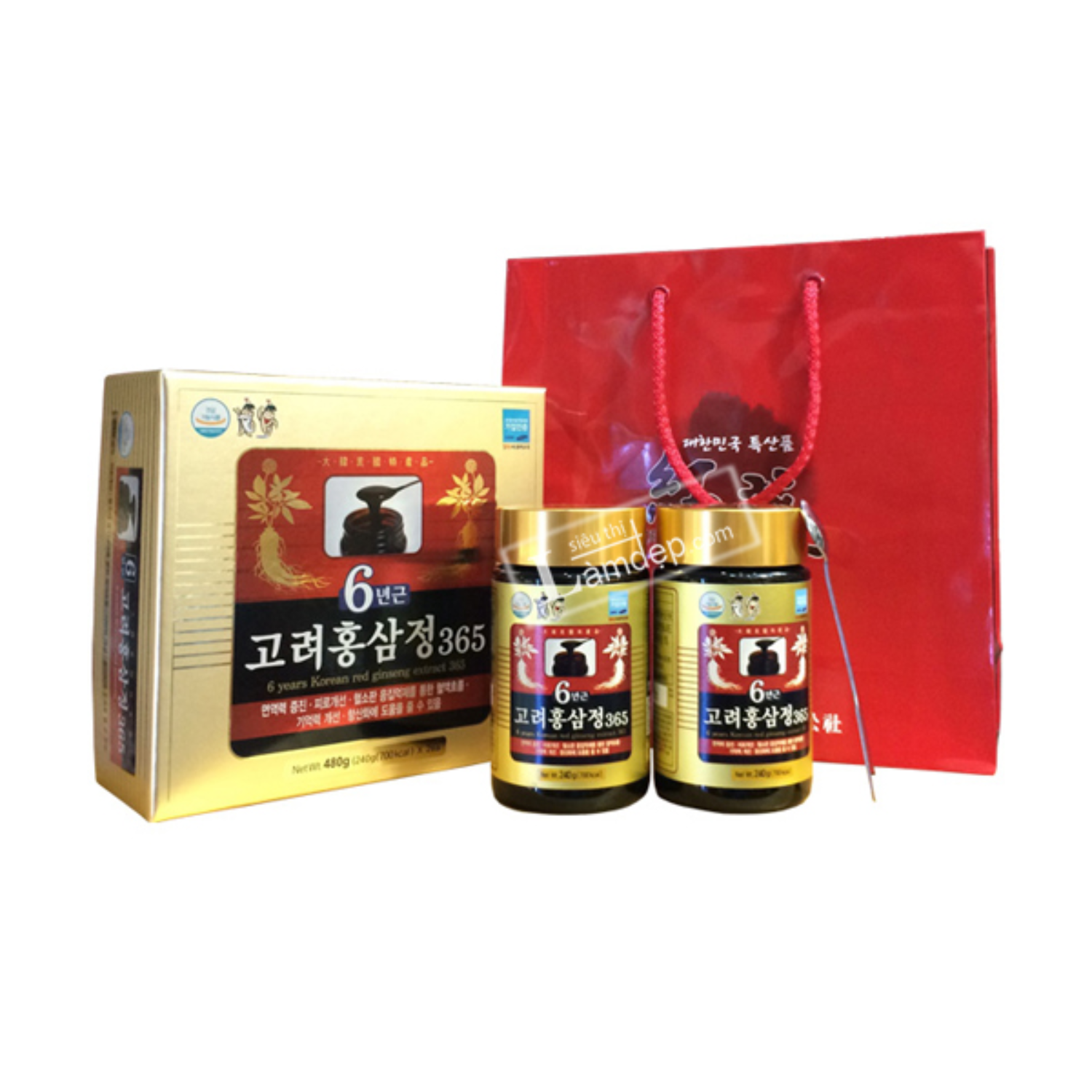 365 korea 6 years red ginseng extract/240g x 4bottles