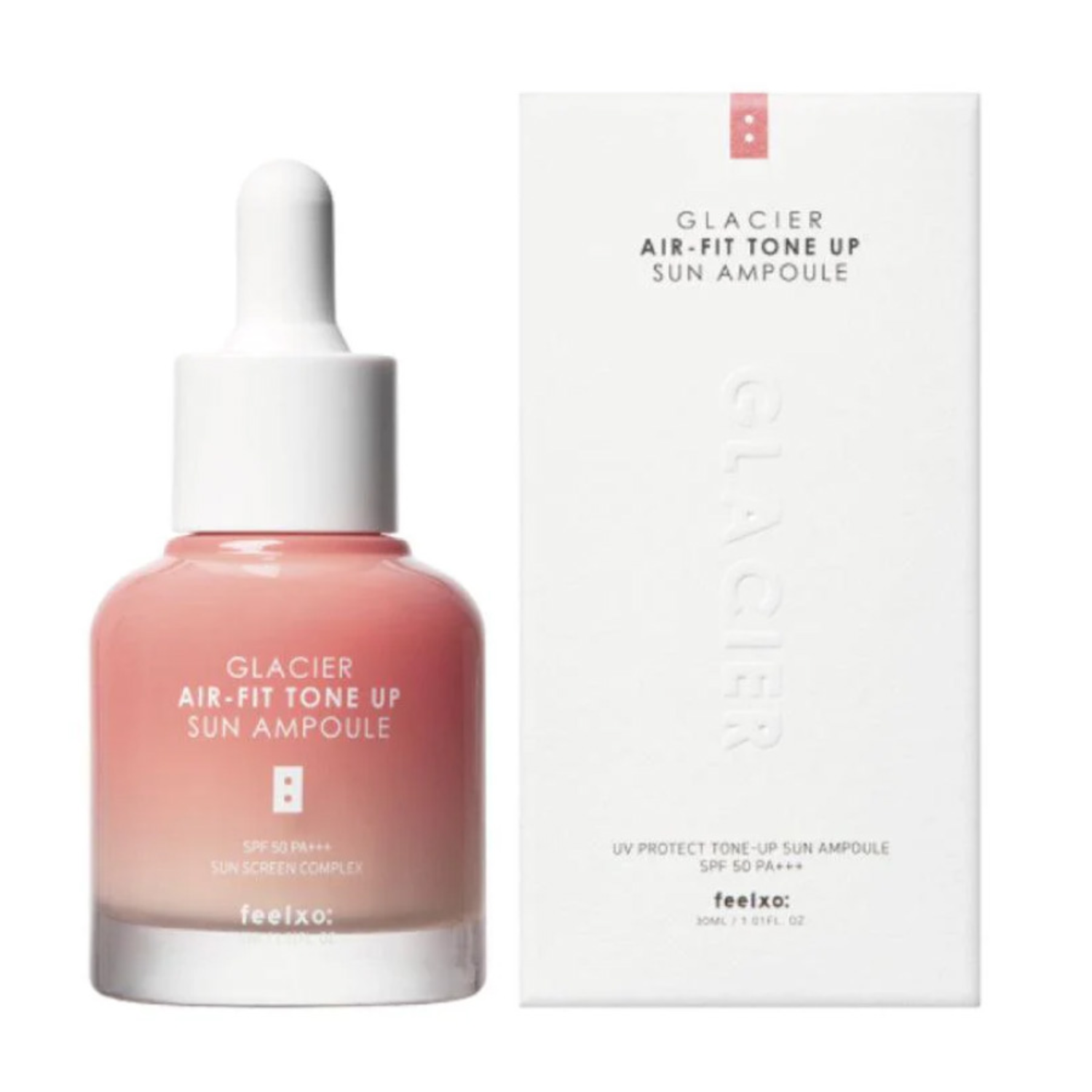 Glacier air fit tone up sun ampoule spf50 PA +++/30ml