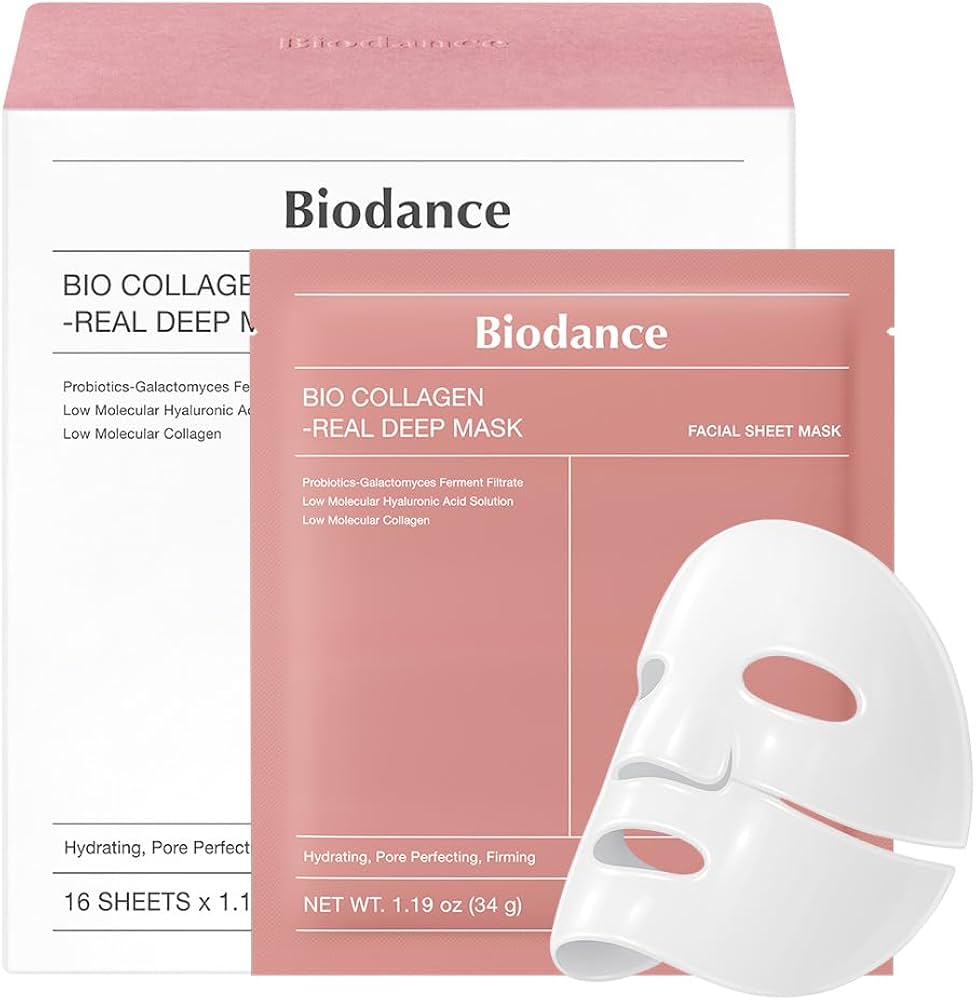 Biodance Bio Collagen Real Deep Mask hydrating facial sheet mask with collagen for firm and radiant skin
