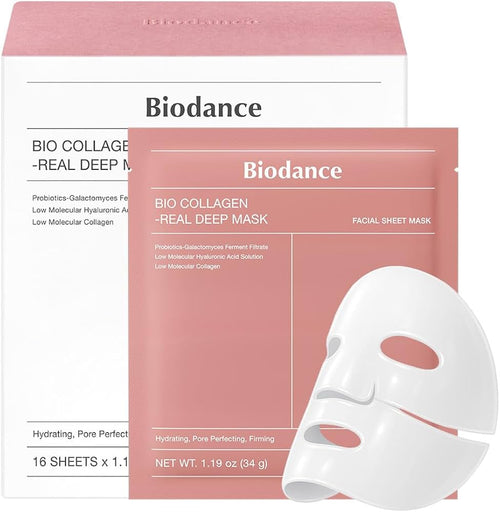 Biodance Bio Collagen Real Deep Mask hydrating facial sheet mask with collagen for firm and radiant skin