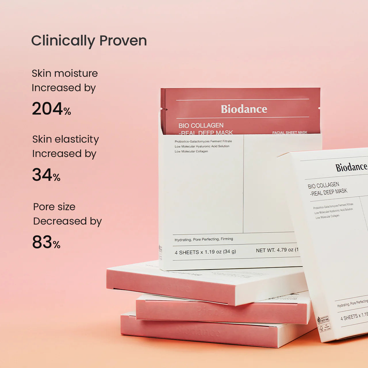 Biodance Bio Collagen Real Deep Mask anti-aging facial mask with collagen for smooth, glowing skin