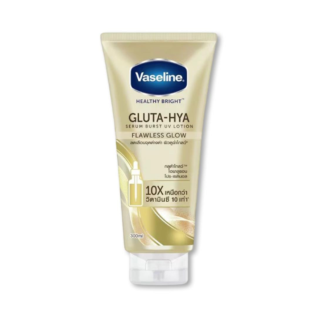 Vaseline Gluta Hya Serum Burst Uv Lotion Flawless Glow 300ml