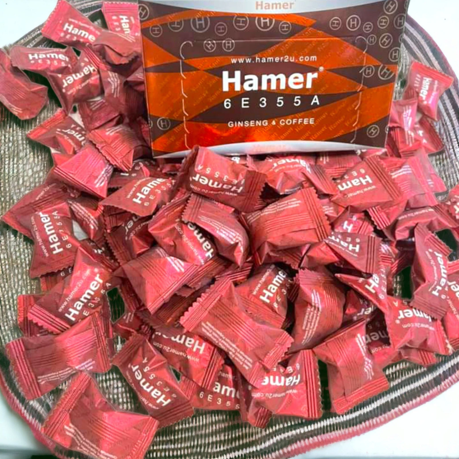 Hamer red hamer ginseng & coffee candy/30 candies