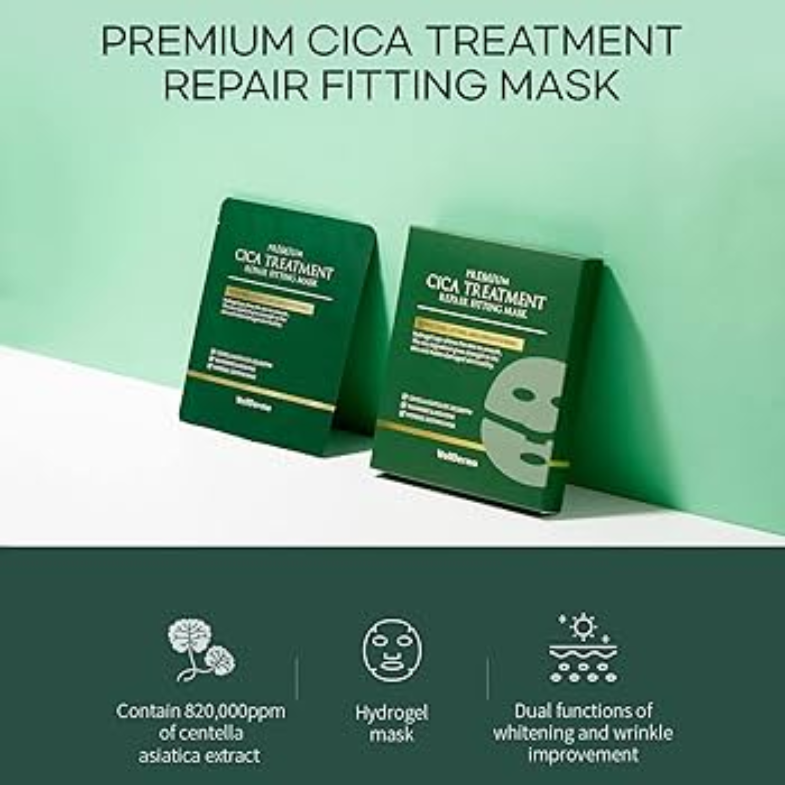 Wellderma Premium Cica Treatment Repair Fitting Mask/4 Sheets