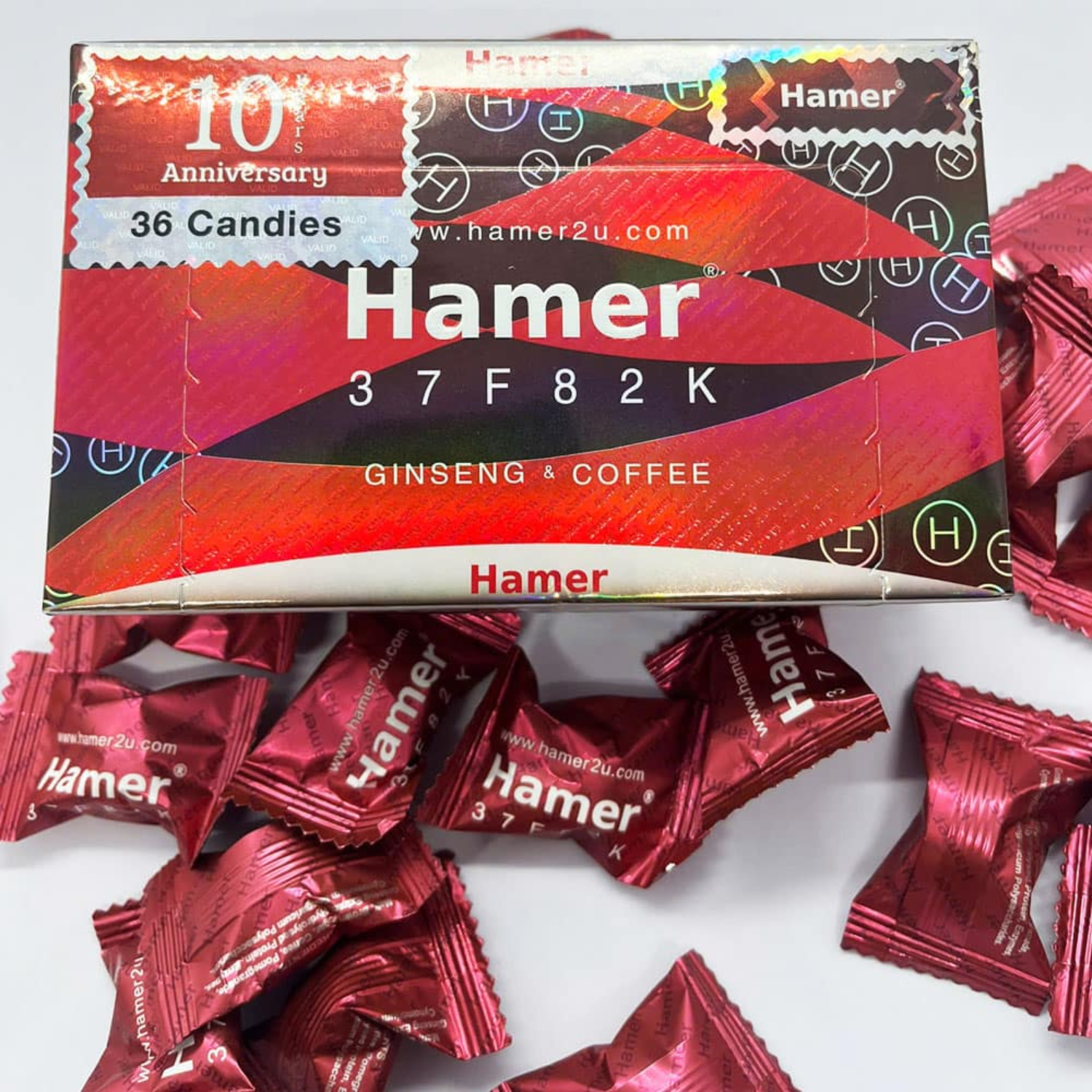 Hamer red hamer ginseng & coffee candy/30 candies