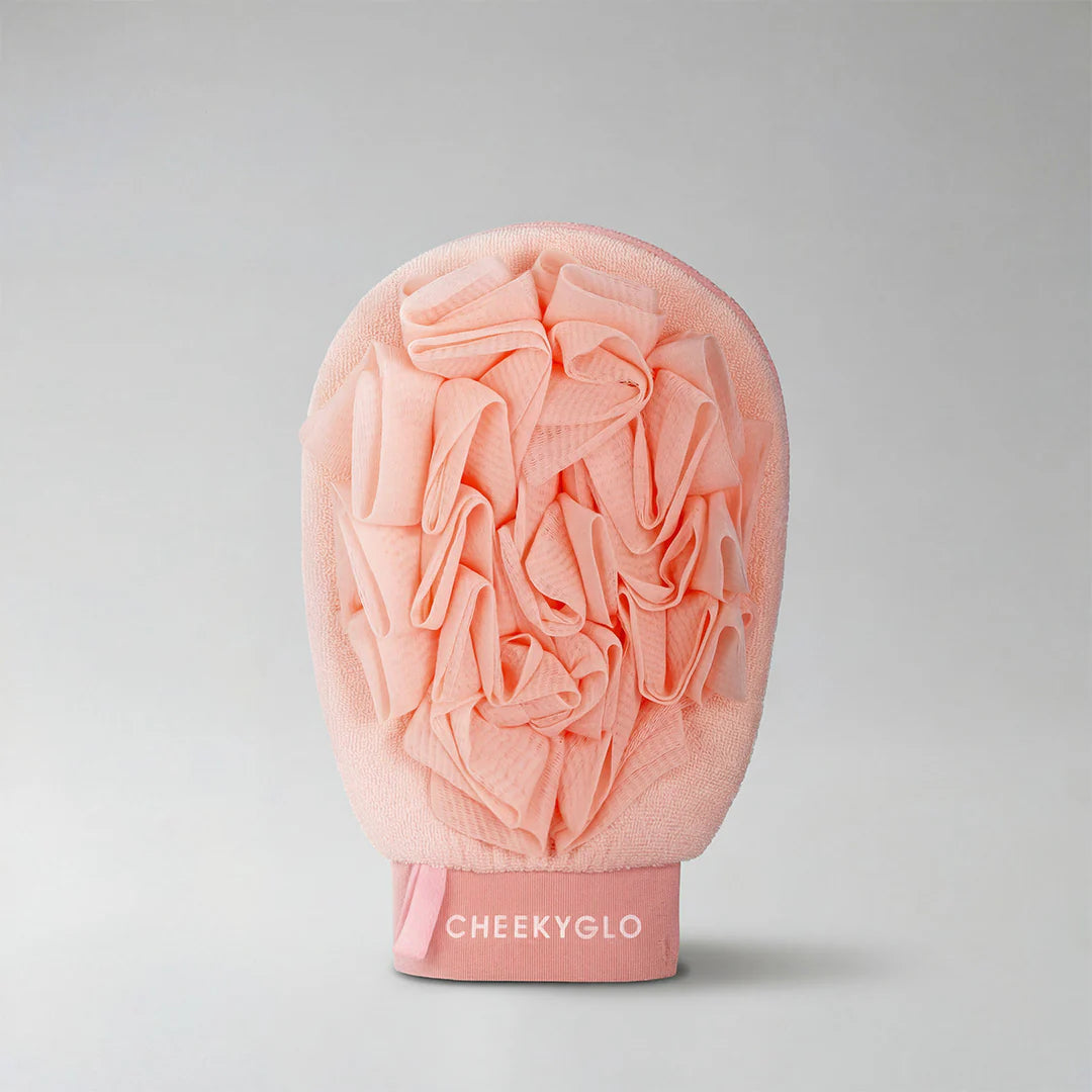 Cheekyglo exfoliating loofah glove
