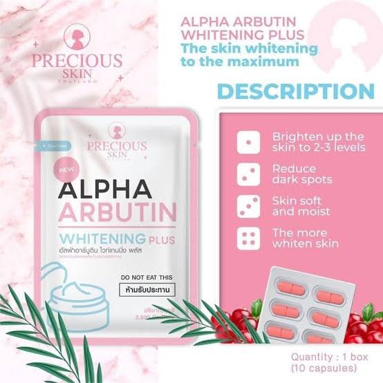 ALPHA ARBUTIN 3 PLUS WHITENING POWDER CAPSULES - Lili Beauty