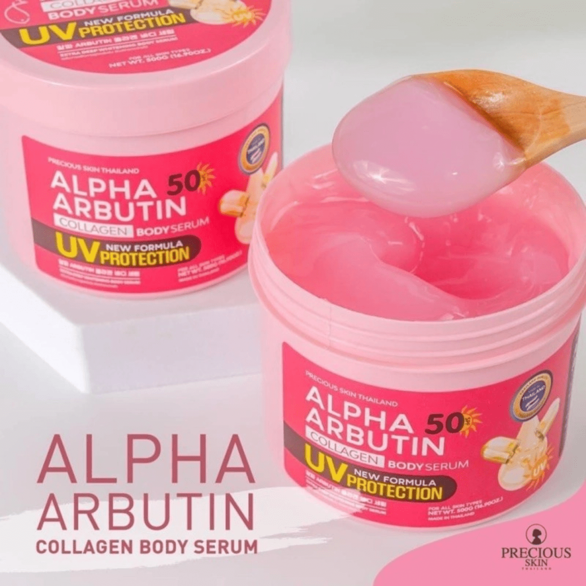Alpha Arbutin Collagen Body Serum Uv Protection 500ml - Lili Beauty