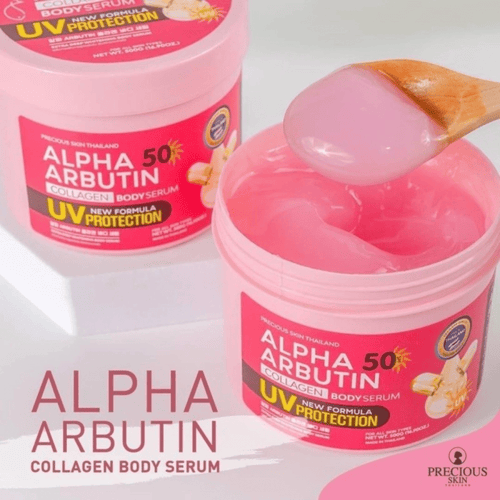 Alpha Arbutin Collagen Body Serum Uv Protection 500ml - Lili Beauty