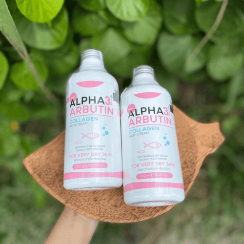Alpha arbutin precious skin alpha arbutin 3 plus whitening collagen bath cream/350ml - Lili Beauty