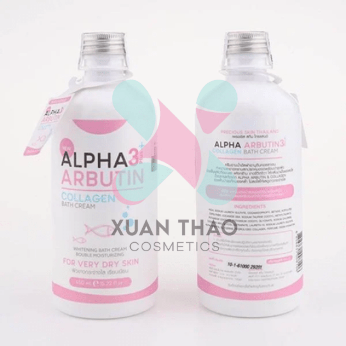 Alpha arbutin precious skin alpha arbutin 3 plus whitening collagen bath cream/350ml - Lili Beauty