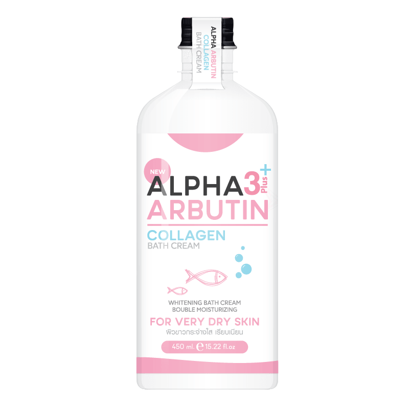 Alpha Arbutin Precious Skin Plus Whitening Collagen Bath Cream 350ml - Lili Beauty