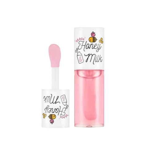 Apieu honey & milk lip oil/peach - Lili Beauty