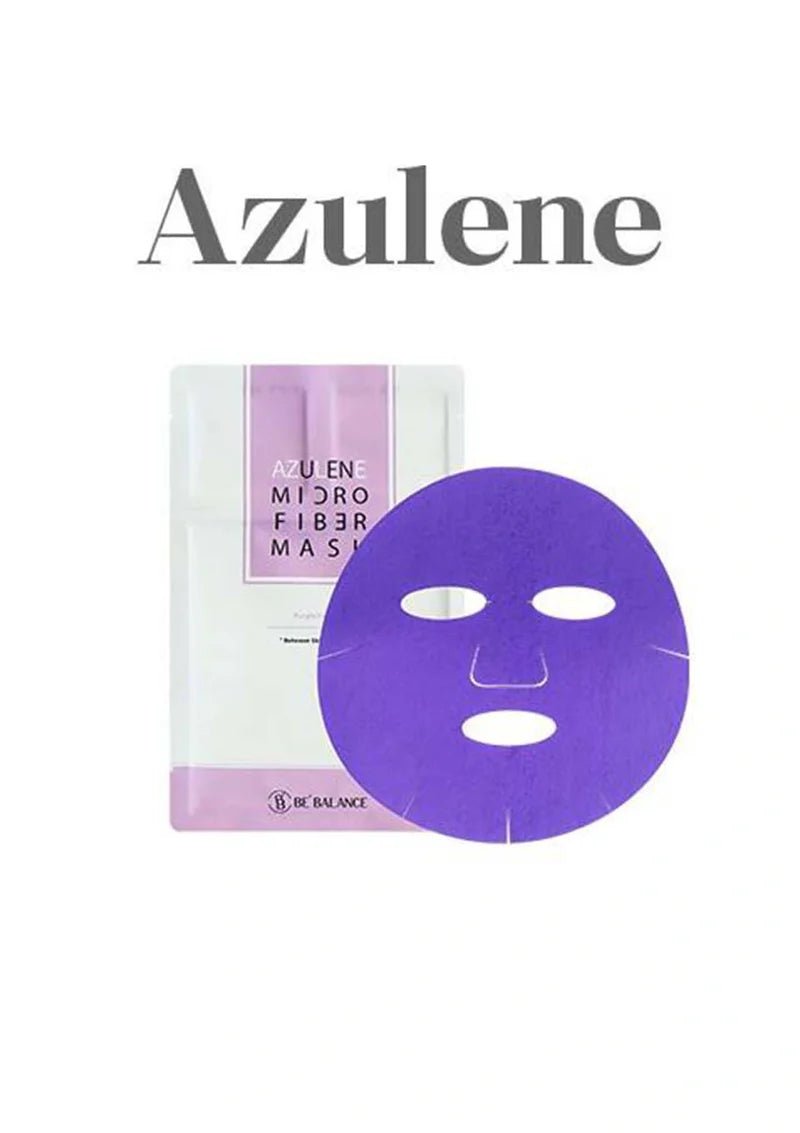 Be Balance Micro Fiber Mask 10 Sheets - Purple - Azulene - Lili Beauty