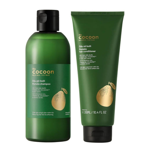Cocoon Pomelo Hair Shampoo & Conditioner 500ml + 310ml - Lili Beauty