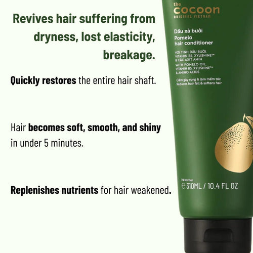 Cocoon Pomelo Hair Shampoo & Conditioner 500ml + 310ml - Lili Beauty