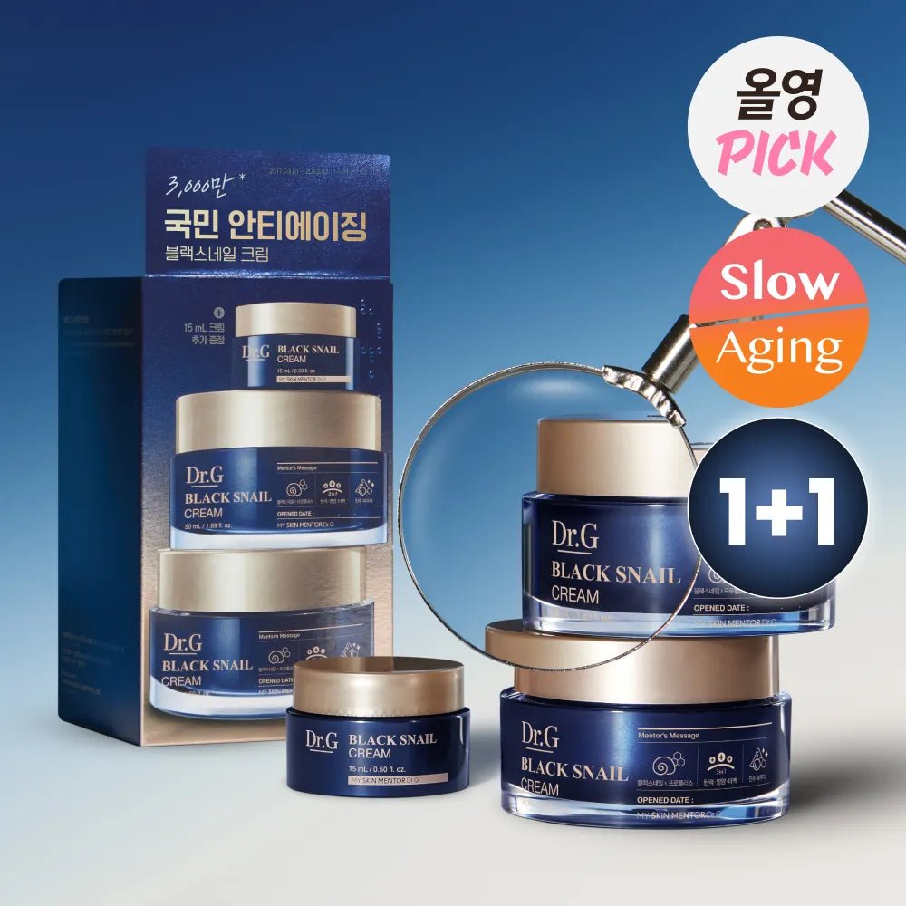 Dr.G Black Snail Cream 50ml+50ml+15ml - Lili Beauty