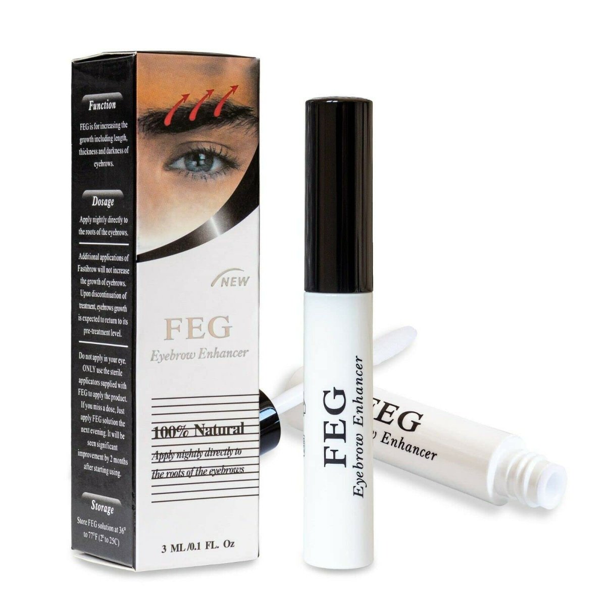 Feg Eyebrow Enhancer Grow Treatment Serum 3ml - Lili Beauty