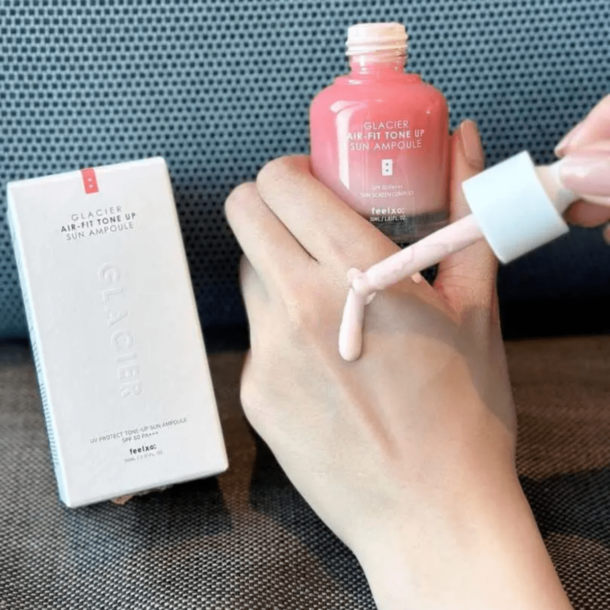 Glacier Air Fit Tone Up Sun Ampoule SPF50 PA +++ 30ml - Lili Beauty