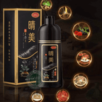 Komi hair dye color shampoo 500ml/Black - Lili Beauty