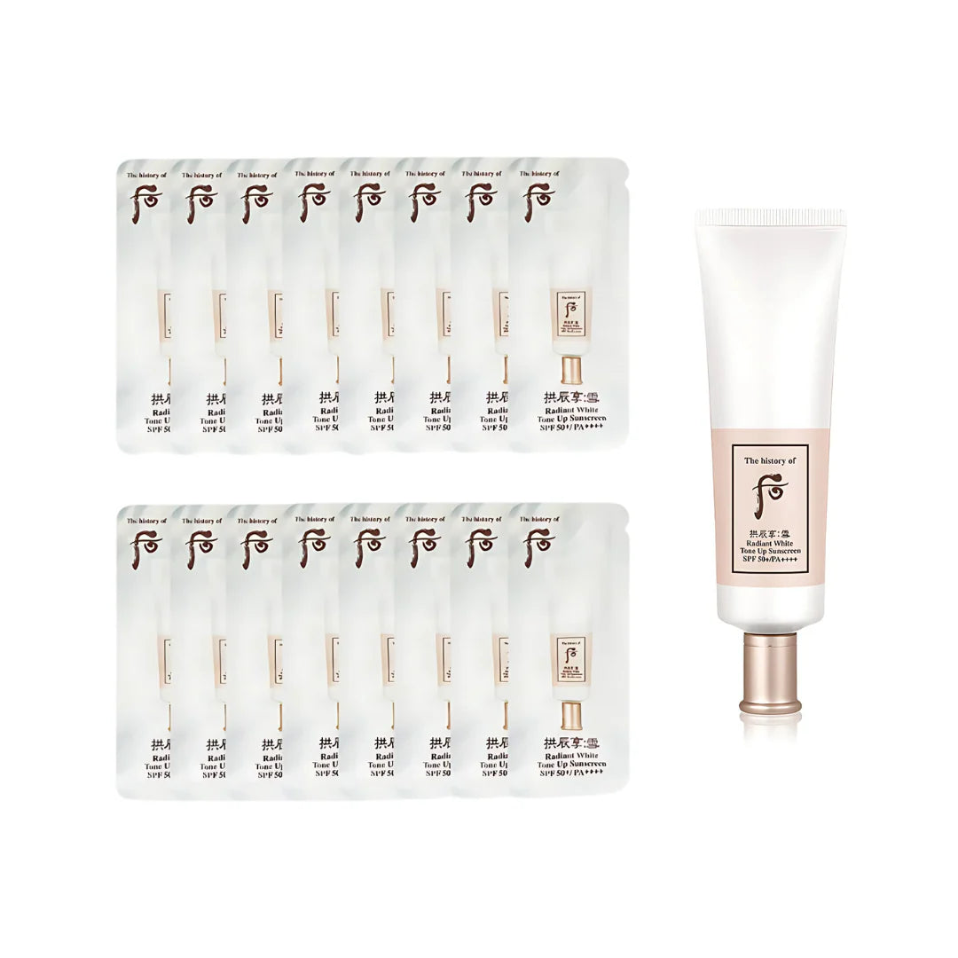 The History of Whoo Radiant White Tone Up Sunscreen 1ml x 120ea