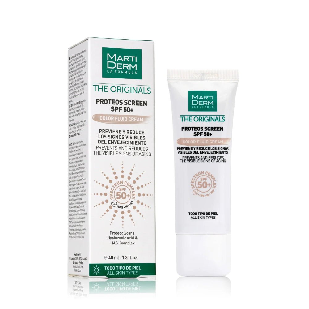 Martiderm The Original Proteos Screen SPF 50+ Color Fluid Cream - Lili Beauty