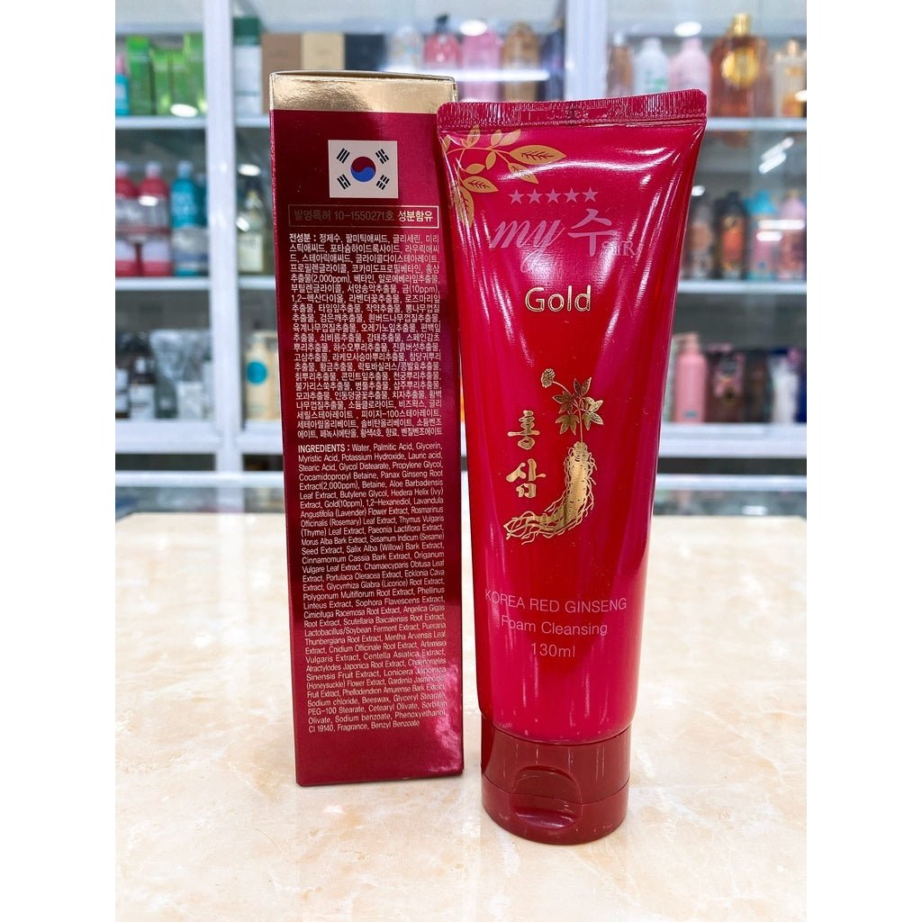 Mygold korea red ginseng foam cleansing/130ml - Lili Beauty