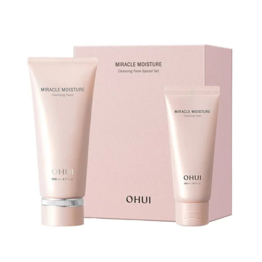 Ohui Miracle Moisture Cleansing Foam Set 200ml + 100ml - Lili Beauty
