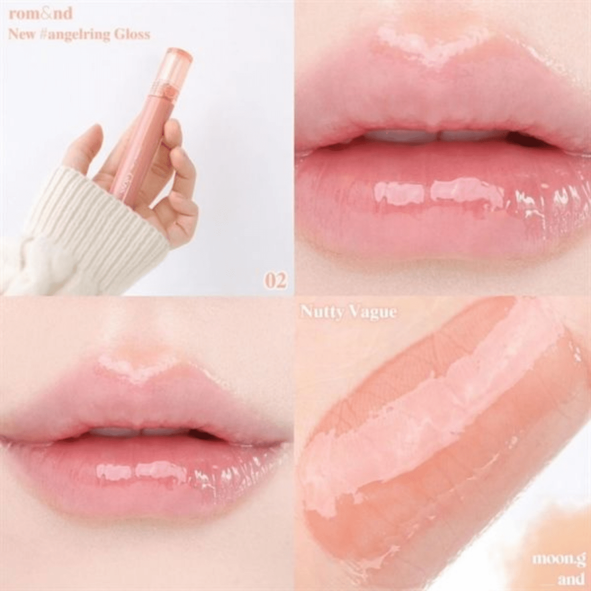 Romand glasting color gloss 02 nutty vague - Lili Beauty