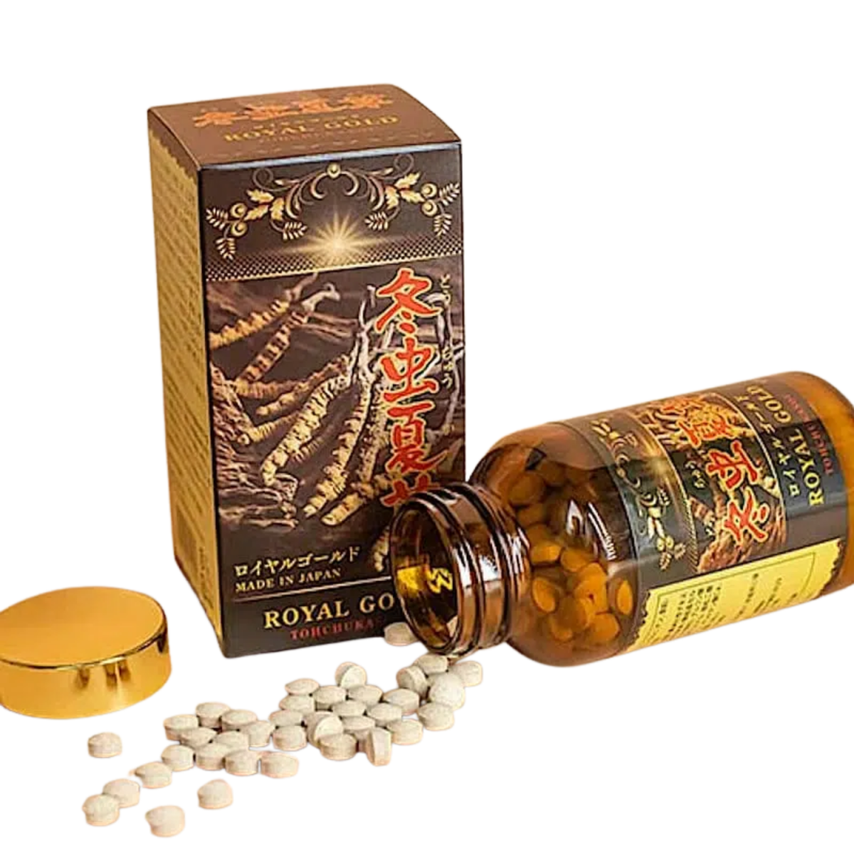 Royal Gold Tohchukasou Cordyceps Capsules 420 Capsules - Lili Beauty