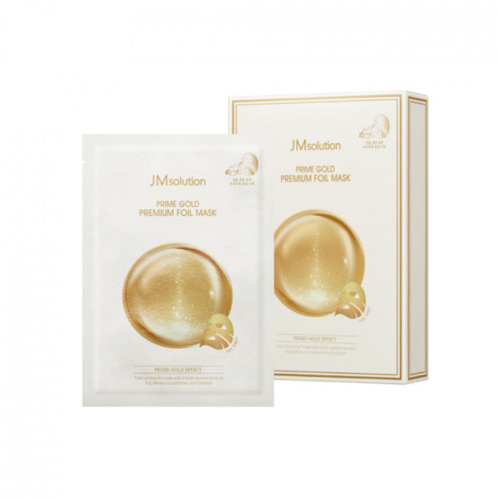 JM Solution Prime Gold Premium Foil Mask 35ml x 10ea