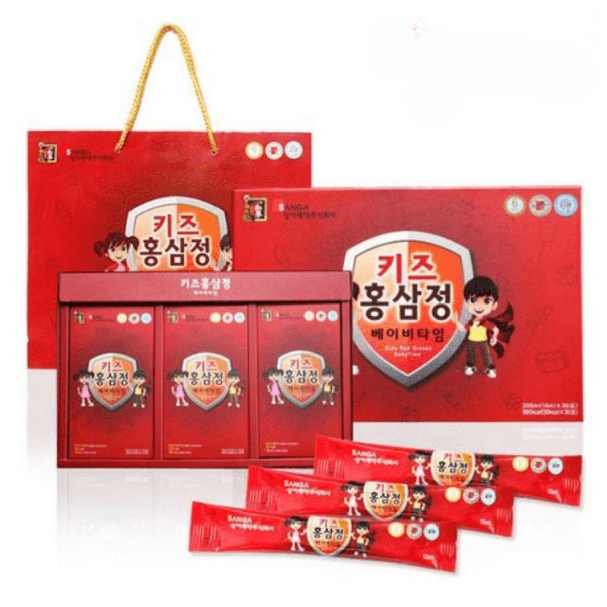 Sanga Pharmaceutical Kids Red Ginseng Extract 10ml × 30ea - Lili Beauty