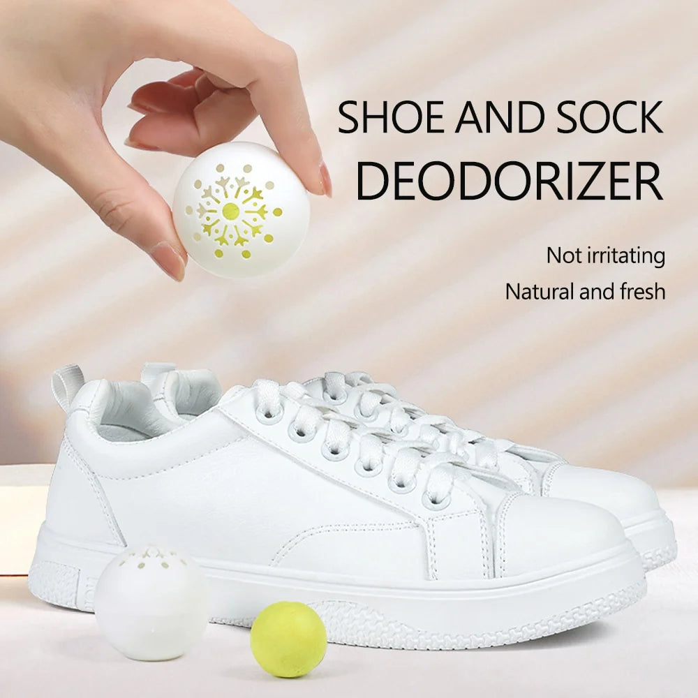 6pcs Shoe Deodorizer Balls Freshness for Shoes & Gym Bags