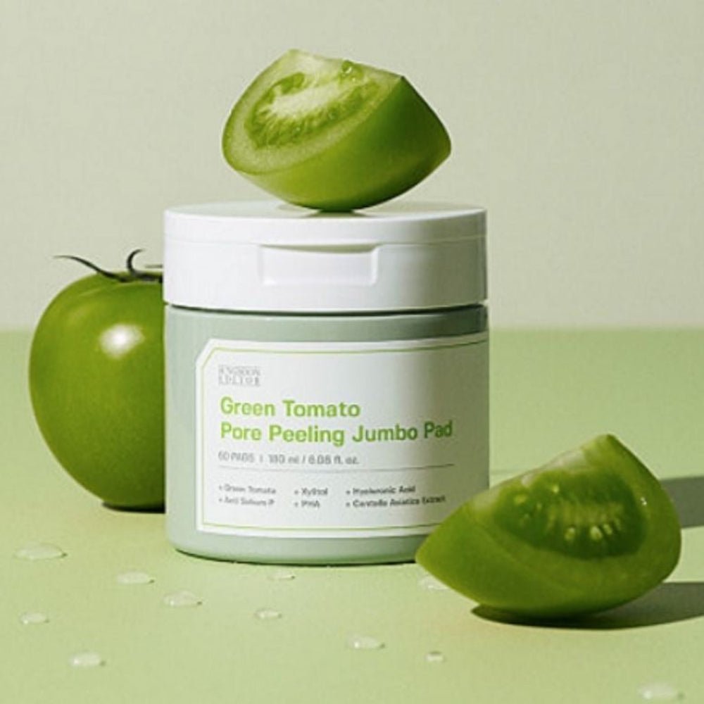Sungboon Editor Green Tomato Pore Peeling Jumbo Pad 60 Pads - Lili Beauty