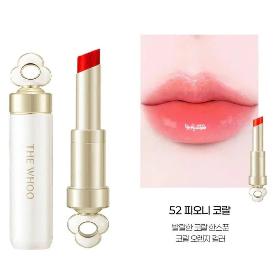 The History Of Whoo Essential Lip Glow Balm 52 PEONY CORAL - Lili Beauty