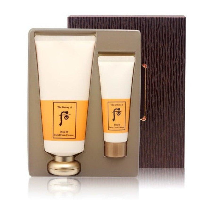 The History Of Whoo Gongjinhyang Foam Cleanser Set (180ml +40ml) - Lili Beauty