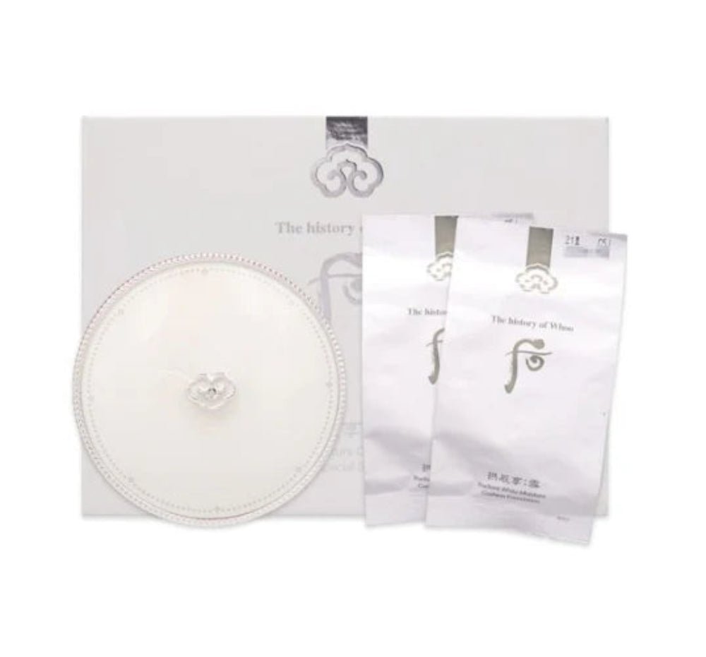 The History Of Whoo Gongjinyang Seol Radiant White Moisture Cushion Foundation Special Set - Lili Beauty