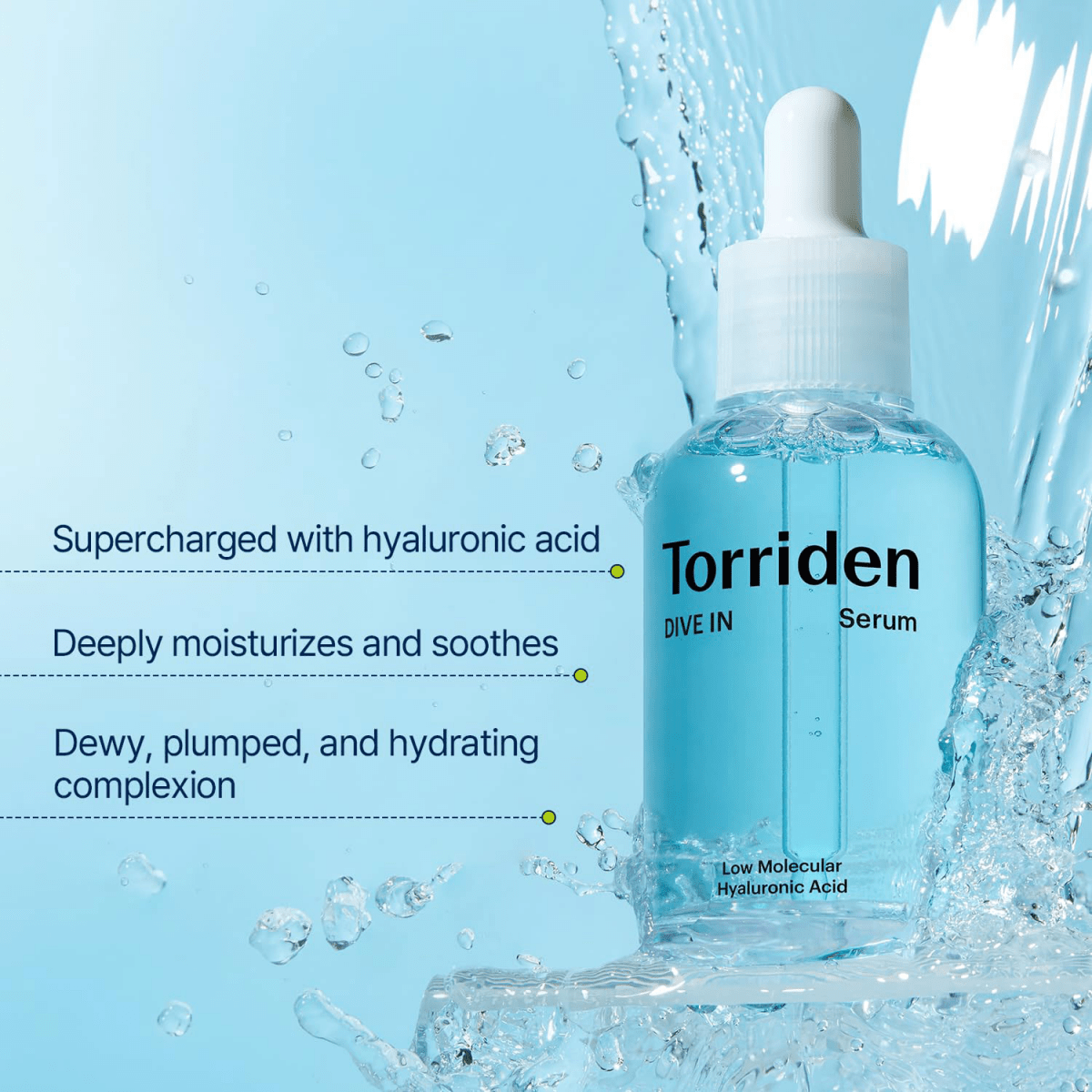 Torriden dive - in low - molecular hyaluronic acid serum/50ml - Lili Beauty
