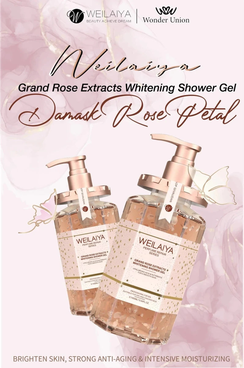Weilaiya damask rose extracts shower gel - Lili Beauty