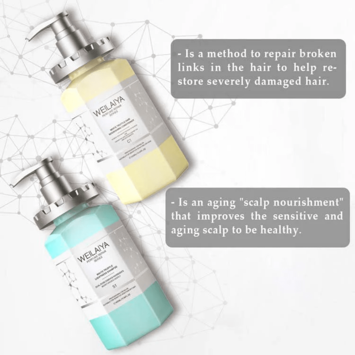 Weilaiya luxury white truffle hair repair set - Lili Beauty